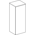 Шафка середньої висоти Geberit Selnova Square з одними дверцятами: 33x85x29.7 см, зелена шавлія / з шовковисто-матовою (504.143.IK.1) - Фото 2