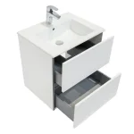Тумба з умивальником Roca Cube 55 см, білий глянцевий (A85119A806) - Фото 2