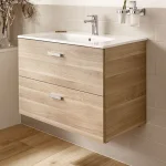 Тумба з умивальником Roca VICTORIA BASIC 80, береза (A855852422) - Фото 2