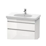 Тумба под умывальник, Duravit Durastyle, 800х453, белый глянец (DS6484-22) - Фото 1