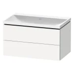 Тумба с раковиной Duravit L-Cube 820x480 мм, белый матовый (LC6951N18180000) - Фото 1