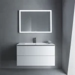 Зеркало с подсветкой Duravit L-Cube 1200х700х67 мм, белая рама (LC7383018180000) - Фото 2