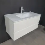 Тумба с умывальником Petit Ho.me 100 100x45 cм, Bianco Lucido (PE28) - Фото 1