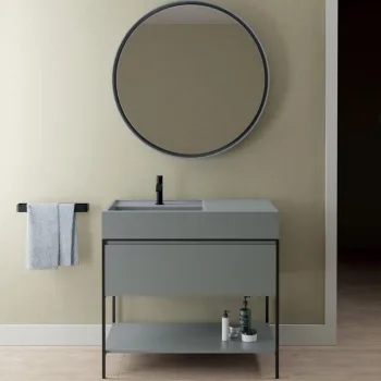 Тумба под умывальник Nic Design Elen 120 MDF, cemento… - Фото №1
