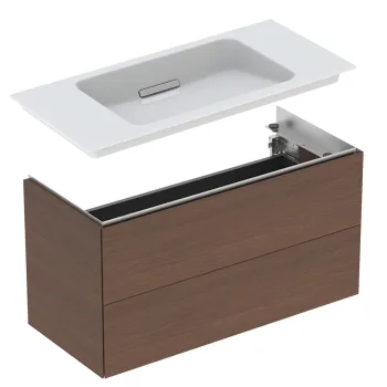 Шафка з умивальником Geberit ONE, 2 ящики, з укороченим… - Фото №1