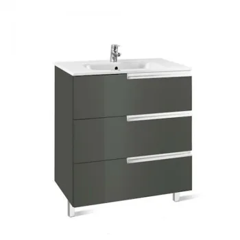 Тумба с умывальником Roca Victoria-N, 100x46, серый антрацит (A855836153)