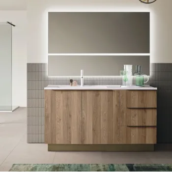 Тумба с умывальником Arbi Inka 05 150.6х50.5 см, дуб… - Фото №1
