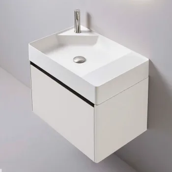 Комплект мебели Antonio Lupi Simplo 540х500хH500 мм, Bianco Goffrato (KIT SMPI163_O63)