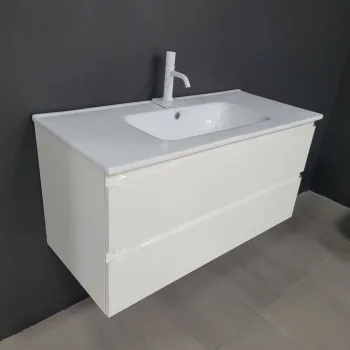 Тумба с умывальником Petit Ho.me 100 100x45 cм, Bianco… - Фото №1