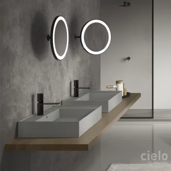 Зеркало Cielo Pluto, черный матовый (PLSPFE)