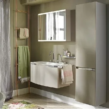 Комплект мебели BurgBad Yso 980х490х452 мм с зеркальным… - Фото №1