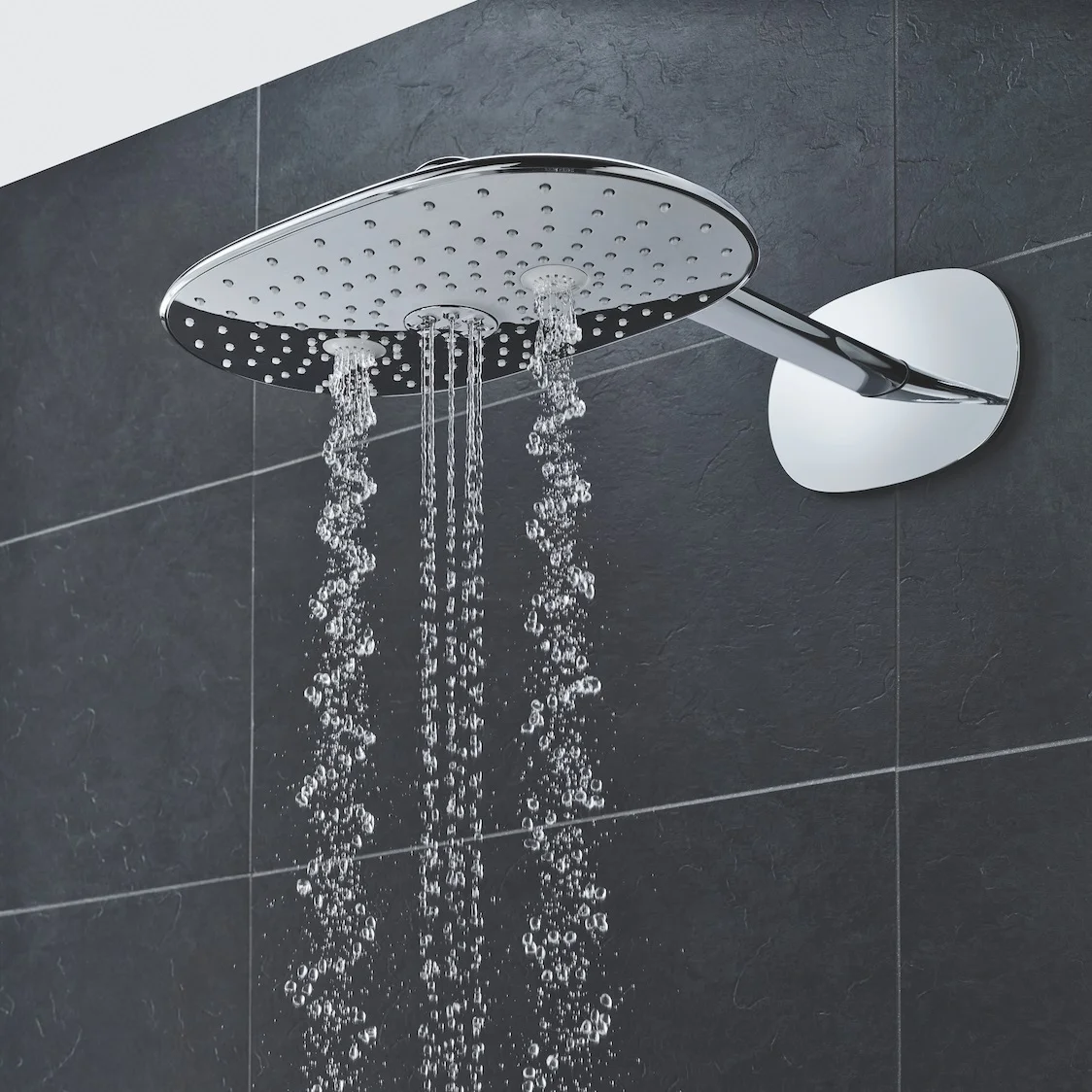 Верхний душ с душевым кронштейном GROHE Rainshower 360 Duo (26254000) - Фото 3