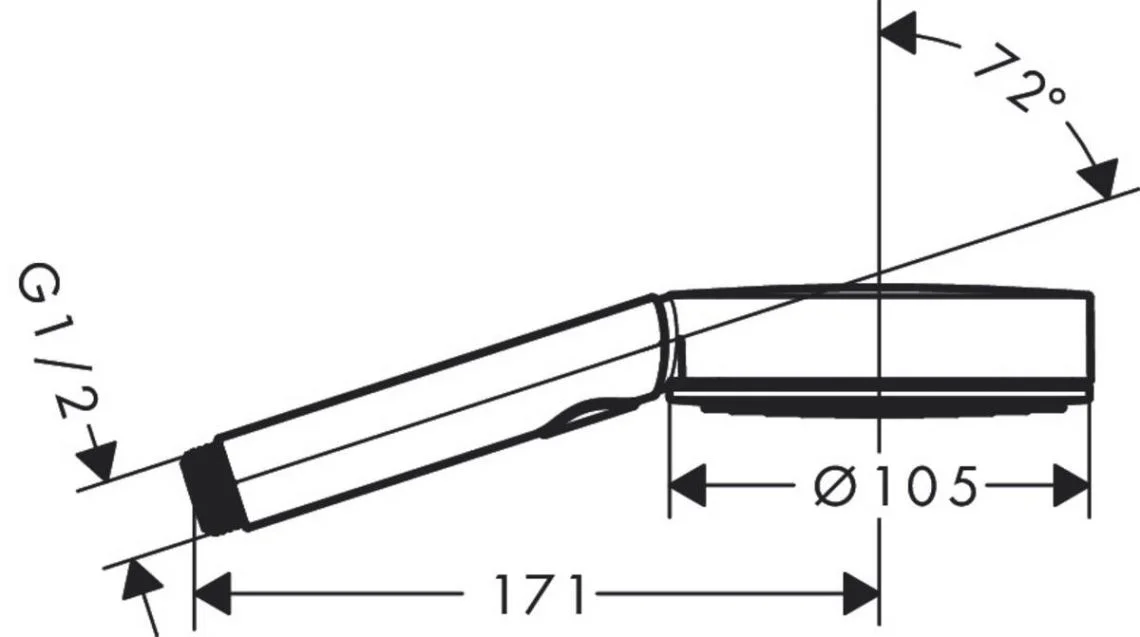 Ручной душ Hansgrohe Pulsify Select Relaxation 105 3jet, белый матовый (24110700) - Фото 3