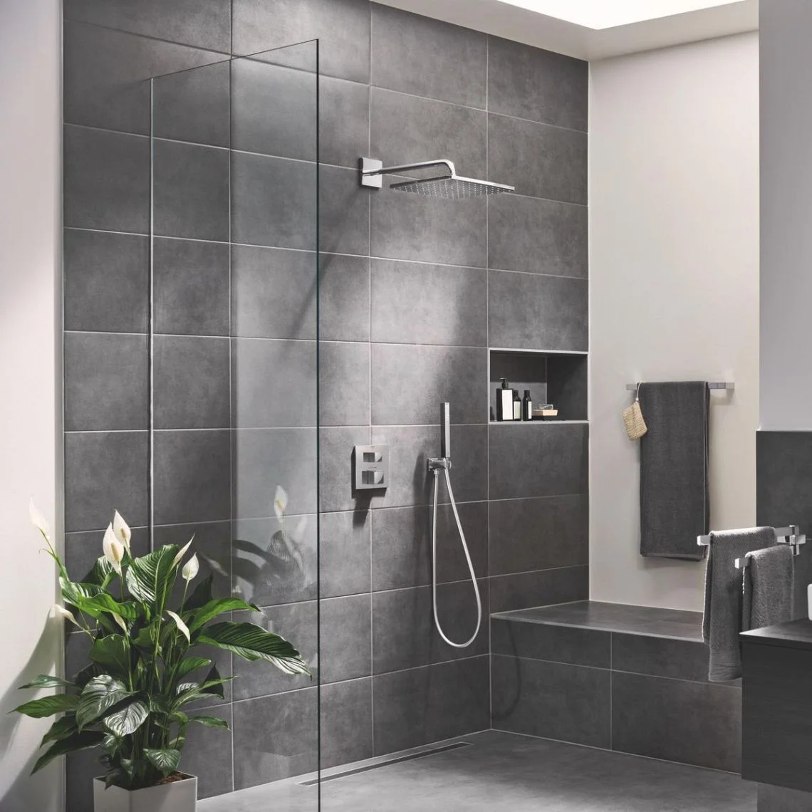 Душевая система скрытого монтажа Grohe Eurocube, хром (25289000) - Фото 2