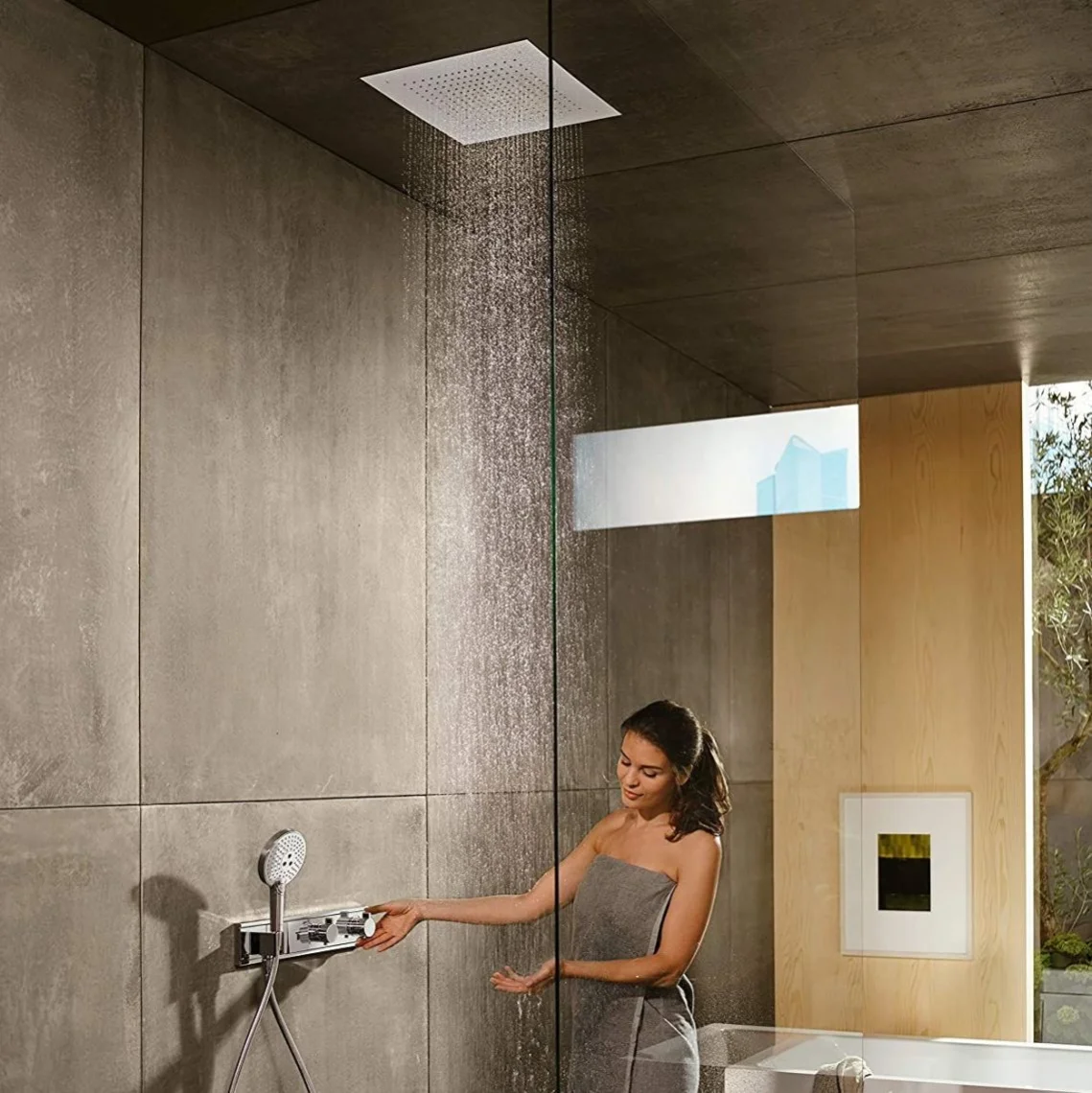Верхній душ Hansgrohe Raindance E 400/400 1jet вбудований, хром (26252000) - Фото 3