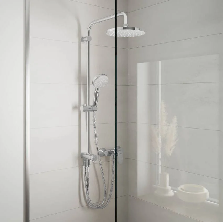 Душевая система Hansgrohe Vernis Blend Showerpipe 200 1jet Reno, черный матовый (26272670) - Фото 2