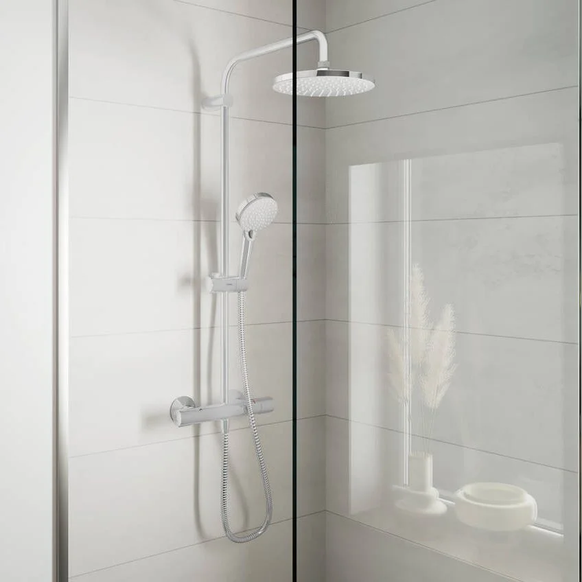 Душевая система Hansgrohe Vernis Blend Showerpipe 200 1jet с термостатом, хром (26276000) - Фото 2