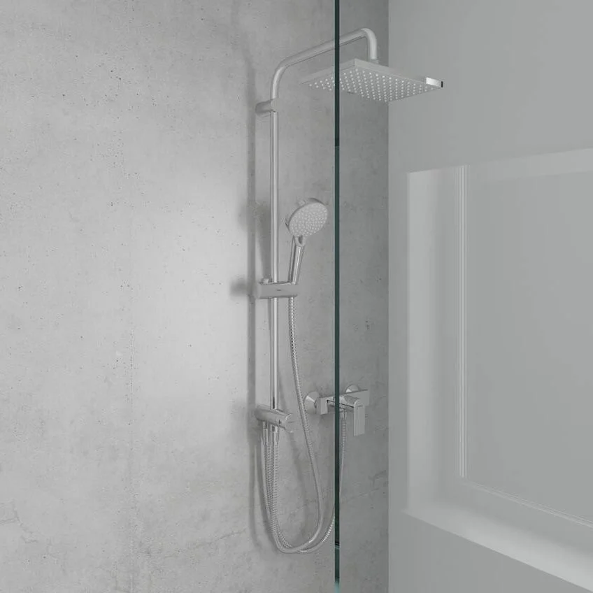 Душевая система Hansgrohe Vernis Vernis Shape Showerpipe 230 1jet Reno, хром (26282000) - Фото 2