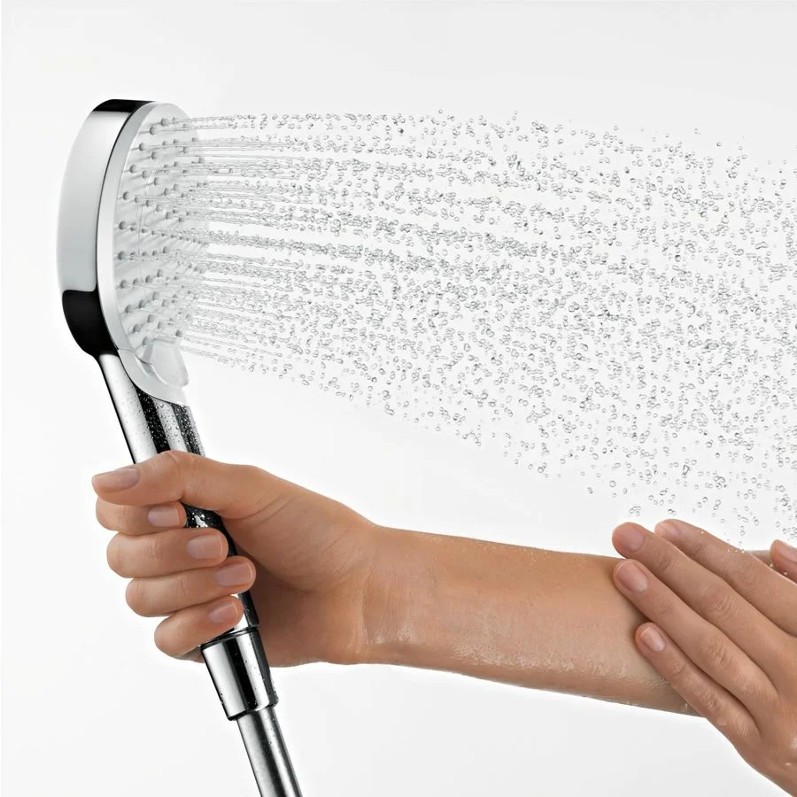Ручной душ Hansgrohe Crometta Vario EcoSmart 9 л/мин, White/Chrome (26332400) - Фото 2