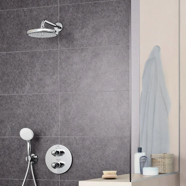 Верхній душ Grohe New Tempesta 210 з душовим кронштейном, хром - Фото 3