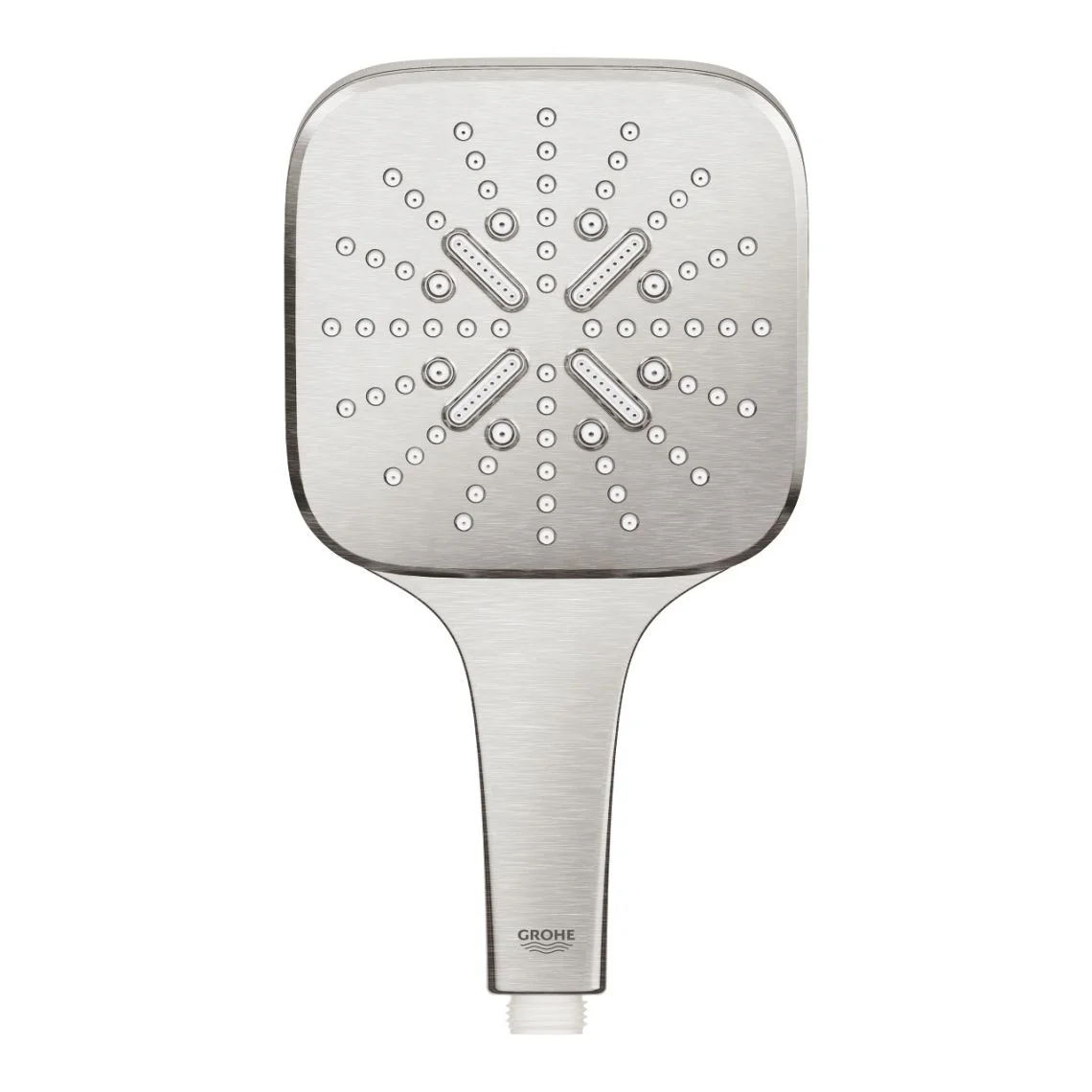 Ручной душ Grohe Rainshower SmartActive 130 Cube, суперсталь (26582DC0) - Фото 2