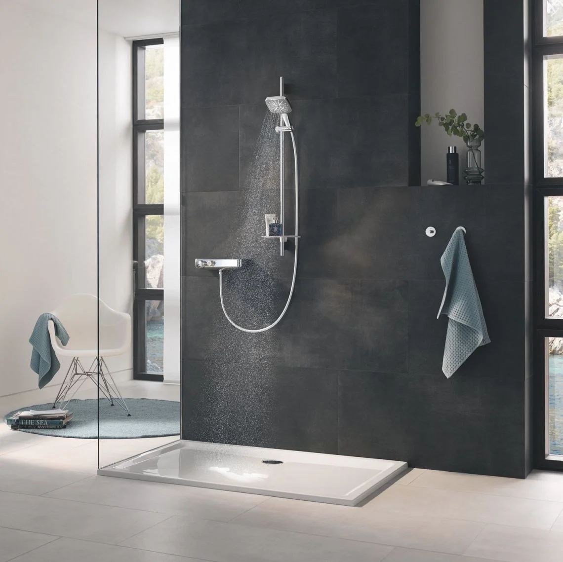 Душевой гарнитур Grohe Rainshower Smartactive Cube 130 без EcoJoy, хром (26586000) - Фото 2