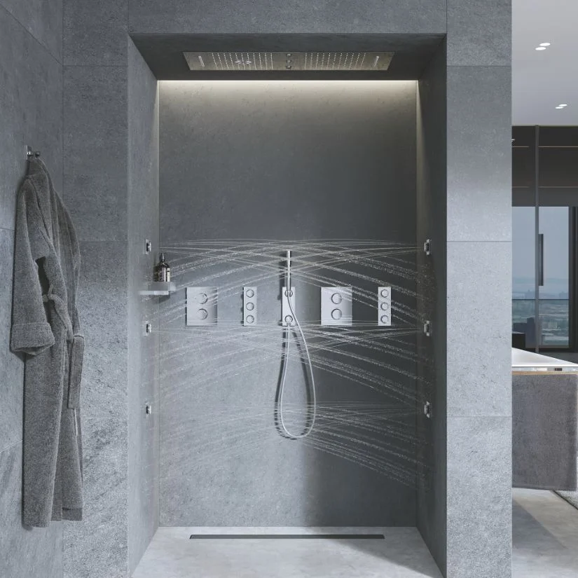 Боковий душ GROHE Rainshower AQUA CUBE 2 типи струи, хром (26802000) - Фото 3