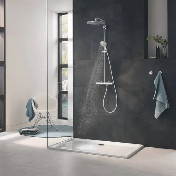 Душевая система Grohe Rainshower Smartactive 310 с термостатом, суперсталь (26836DC0) - Фото 4