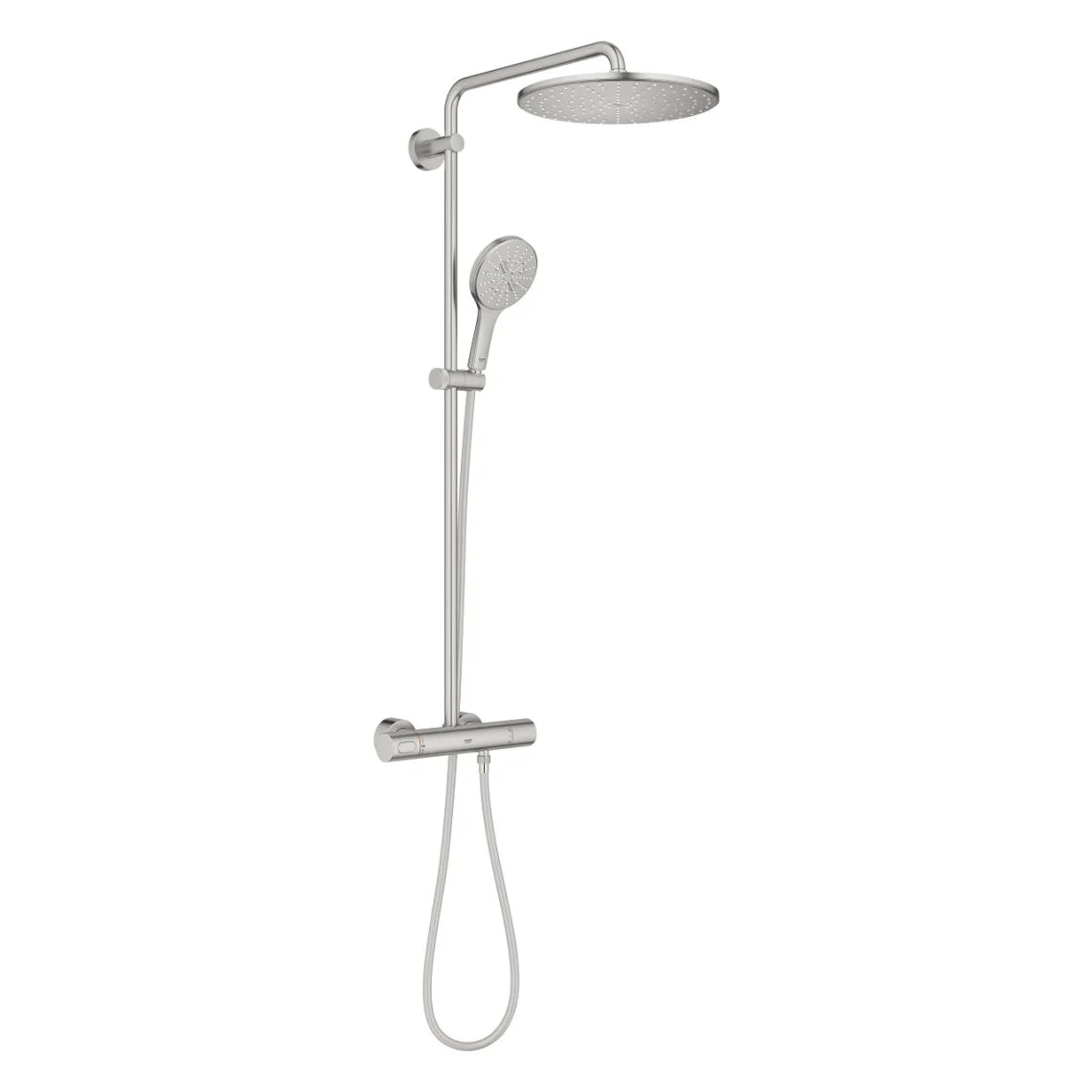 Душевая система Grohe Rainshower Smartactive 310 с термостатом, суперсталь (26836DC0) - Фото 2