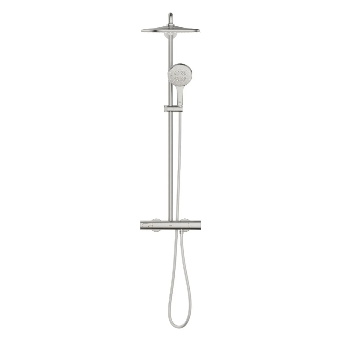 Душевая система Grohe Rainshower Smartactive 310 с термостатом, суперсталь (26836DC0) - Фото 3