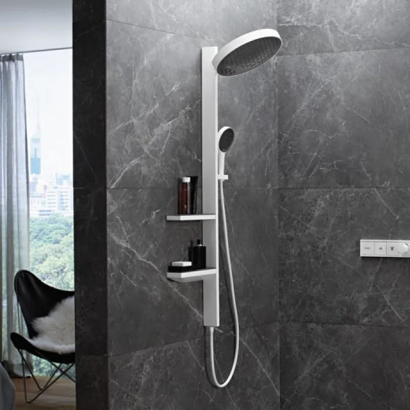 Душевая система, Hansgrohe Rainfinity Showerpipe 360 1jet, Matt White (26842700) - Фото 2