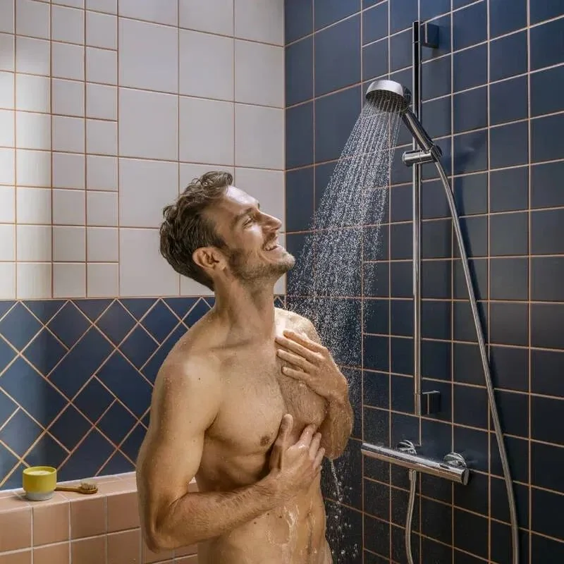 Душевой набор Hansgrohe Activera Select S 2jet EcoSmart, черный матовый (28046670) - Фото 2