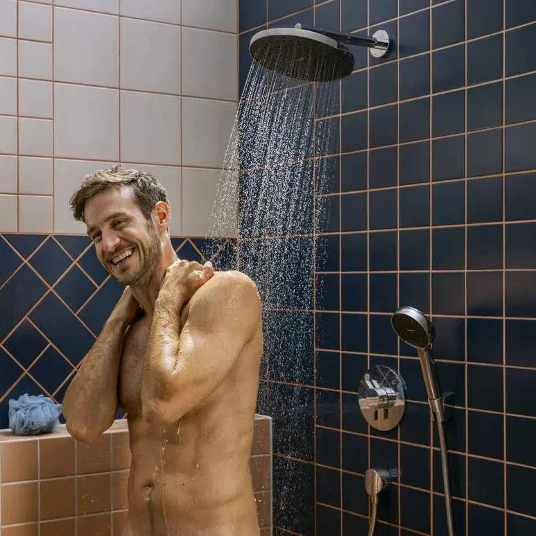 Верхний душ Hansgrohe Activera S 240 1jet EcoSmart, черный матовый (28056670) - Фото 3