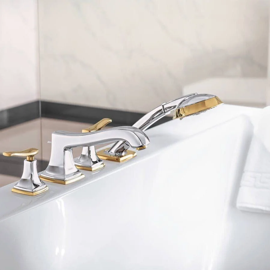Ручной душ Hansgrohe Raindance Classic 100 3jet, chrome/gold optic (28548090) - Фото 2