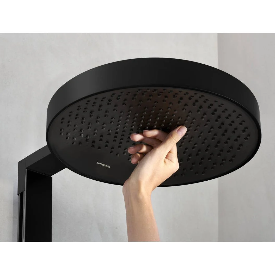 Душевая система Hansgrohe RainfinityShowerpipe250 1jet EcoSmart, термостат ShowerTablet 350, Matt Black (28742670) - Фото 4