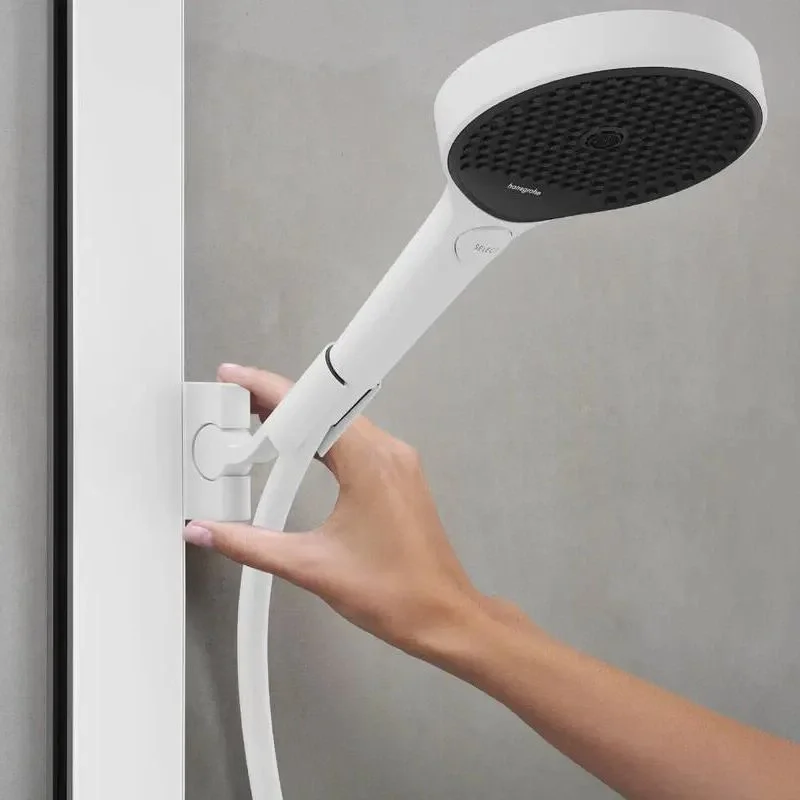 Душевая система Hansgrohe Rainfinity Showerpipe 250 1jet EcoSmart + термостат ShowerTablet 350, Matt White (28742700) - Фото 3
