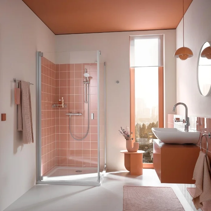 Душова система з термостатом Grohe Grohtherm 500 THM shower exp + show.set 600, хром (34796001) - Фото 2