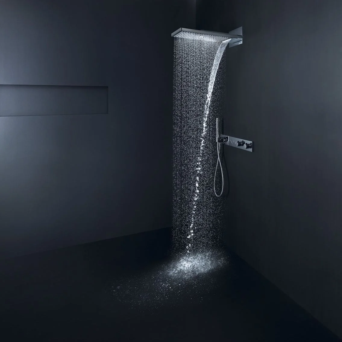 Верхний душ AXOR ShowerSolutions 250х580 3jet с держателем, хром (35283000) - Фото 2