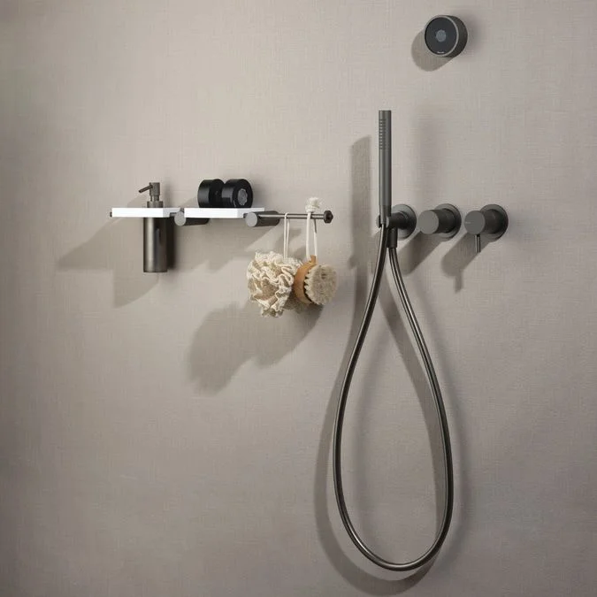 Ручной душ Ritmonio со шлангом 1500mm, Black Stainless Steel (72J015IBX) - Фото 2