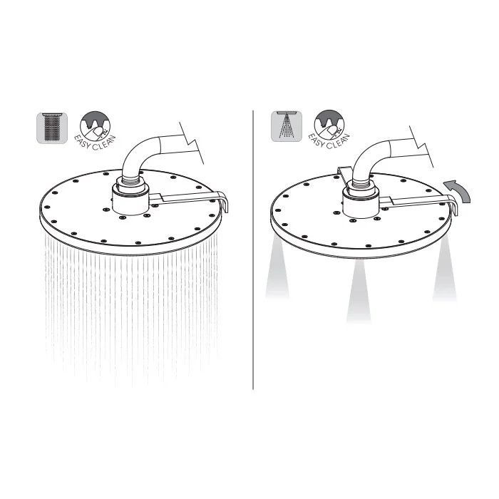 Верхній душ Bossini Tetis Nebulizair / 2, 220 мм, хром (H19625G00030009) - Фото 4