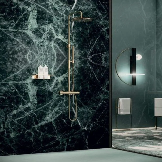 Душевая система Paffoni BIRILLO с термостатом, Gold Spazzolato (ZCOL646KLIQHGSP) - Фото 2