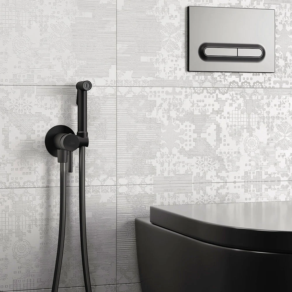 Гигиенический душ Paffoni Tweet Round, Brushed Black Chrome (ZDUP110NKNSP) - Фото 3