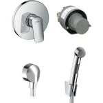 Гігієнічний душ Hansgrohe Logis S зі змішувачем, хром (20200005) - Фото 1