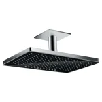 Верхний душ Hansgrohe Rainmaker Select 460 2jet с держателем, черный/хром (24004600) - Фото 1