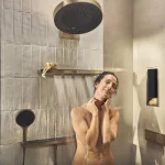 Боковой душ-полочка Hansgrohe Rainfinity 500 1jet, Polished Gold Optic (26243990) - Фото 3