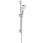 Душевой набор Hansgrohe Crometta Vario 65 EcoSmart 9л/мин, белый/хром (26534400) - Фото 1