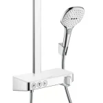 Душевая система Hansgrohe Raindance Select E Showerpipe 300 3jet, белый/хром (27127400) - Фото 2