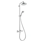 Душевая система Hansgrohe Croma 220 1jet Showerpipe с термостатом, хром (27185000) - Фото 1