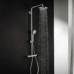 Душевая система Hansgrohe Croma 220 1jet Showerpipe с термостатом, хром (27185000) - Фото 2