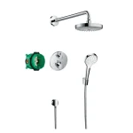 Душевая система Hansgrohe Croma Select S / Ecostat S 8в1, хром (27295000) - Фото 1